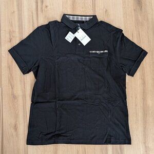 NWT Barbour Black Polo Shirt Men’s XXL Classic Short Sleeve